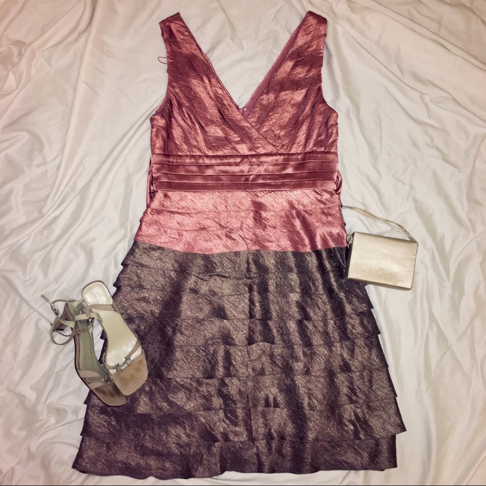 Adrianna Papell Tiered Ruffle Dress